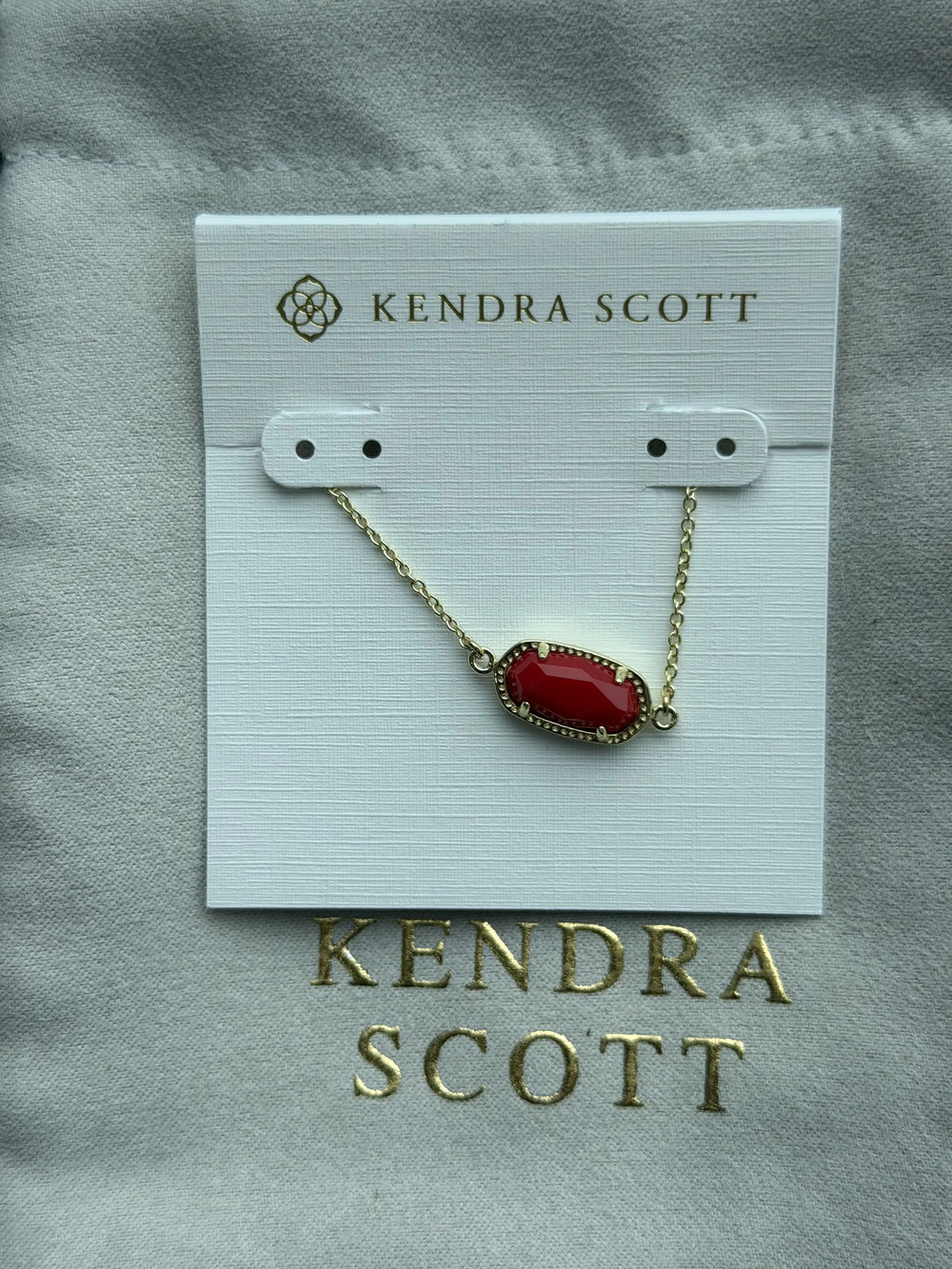 Kendra Scott Red Pendant Bracelet